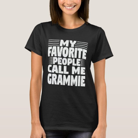 Meine Lieblings-Leute nennen mich Grammie Funny Om T-Shirt (Vorderseite)