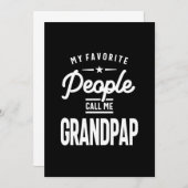 Meine Lieblings-Leute nennen mich Grandpap Einladung (Vorne/Hinten)