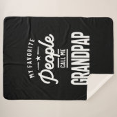 Meine Lieblings-Leute nennen mich Grandpap Sherpadecke (Vorderseite (Horizontal))