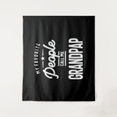 Meine Lieblings-Leute nennen mich Grandpap Wandteppich (Vorderseite)