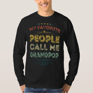 Meine Lieblings-Leute nennen mich Grandpop Funny V T-Shirt
