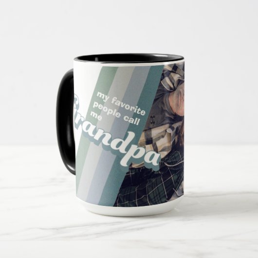 Meine Lieblings-Leute nennen mich Großvater-Foto-G Tasse (Vorderseite Links)