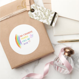 Meine Lieblings-Leute nennen mich Mama-Aufkleber Runder Aufkleber