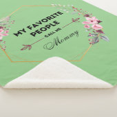 Meine Lieblings-Leute nennen mich Mama-Decke Sherpadecke (3/4)