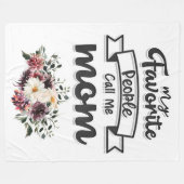 Meine Lieblings-Leute nennen mich Mama Fleecedecke (Vorderseite (Horizontal))
