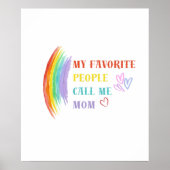 Meine Lieblings-Leute nennen mich Mama Poster (Vorne)