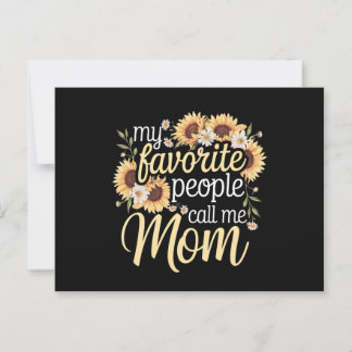Meine Lieblings-Leute nennen mich Mama Postkarte