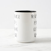 Meine Lieblings-Leute nennen mich Mimi Coffe-Tasse Zweifarbige Tasse (Mittel)
