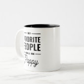 Meine Lieblings-Leute nennen mich Mohn Zweifarbige Tasse (Vorderseite Links)