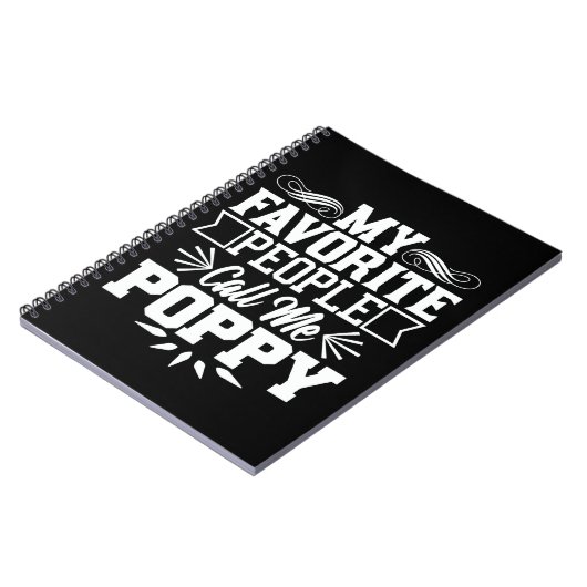 Meine Lieblings-Leute nennen mich Mohnopfergeschen Notizblock (Linke Seite)