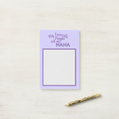 Meine Lieblings-Leute nennen mich Nana Lila Post-it Klebezettel (Auf Schreibtisch)