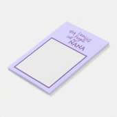 Meine Lieblings-Leute nennen mich Nana Lila Post-it Klebezettel (angewinkelt)