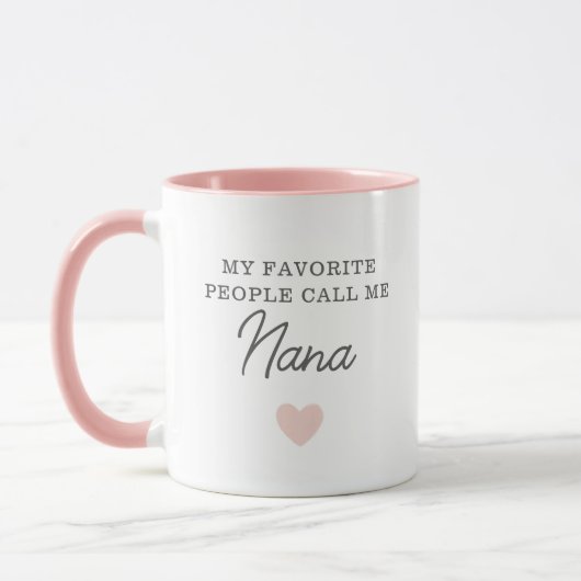 Meine Lieblings-Leute nennen mich Nana Script-Tass Tasse (Links)