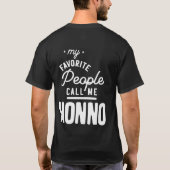 Meine Lieblings-Leute nennen mich Nonno T-Shirt (Rückseite)