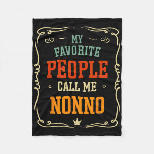 Meine Lieblings-Leute nennen mich Nonno Vater &#  Fleecedecke