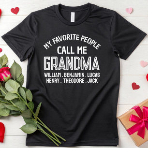 Meine Lieblings-Leute nennen mich Oma Birthday Par T-Shirt