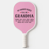Meine Lieblings-Leute nennen mich Oma Custom Pickleball Schläger (Vorderseite)