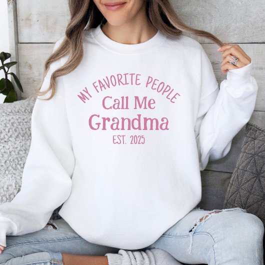 Meine Lieblings-Leute nennen mich Oma Est. 2025 Sweatshirt
