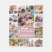 Meine Lieblings-Leute nennen mich Oma-FotoCollage Fleecedecke (Vorderseite)