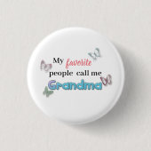 Meine Lieblings-Leute nennen mich Oma Heart Butter Button (Vorderseite)