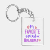 Meine Lieblings-Leute nennen mich Oma Schlüsselanhänger (Vorderseite links)