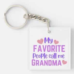 Meine Lieblings-Leute nennen mich Oma Schlüsselanhänger