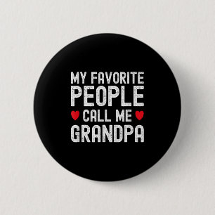 Meine Lieblings-Leute nennen mich Opa Niedlich Vät Button