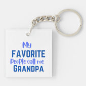 Meine Lieblings-Leute nennen mich Opa Schlüsselanhänger (Rückseite)