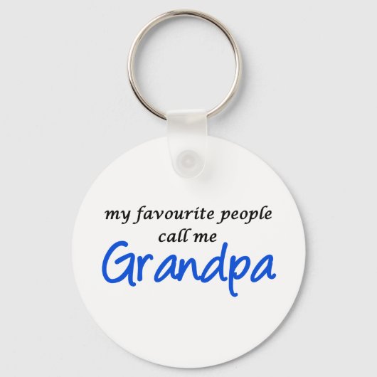 Meine Lieblings-Leute nennen mich Opa Schlüsselanhänger (Vorderseite)