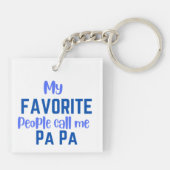 Meine Lieblings-Leute nennen mich Pa Schlüsselanhänger (Rückseite)