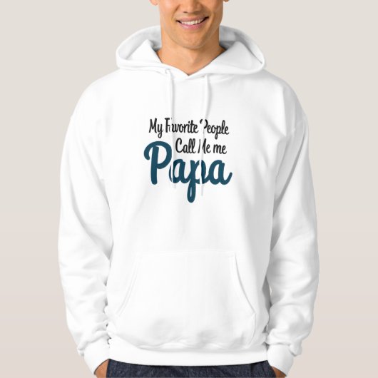Meine Lieblings-Leute nennen mich Papa | Funny Vat Hoodie (Vorderseite)