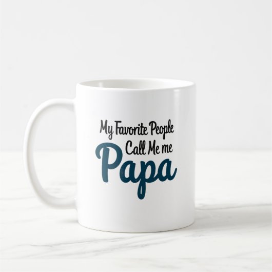 Meine Lieblings-Leute nennen mich Papa | Funny Vat Kaffeetasse (Links)