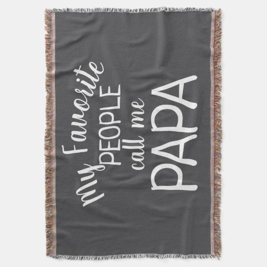 Meine Lieblings-Leute nennen mich Papa Schwarz und Decke (Vorderseite Vertikal)