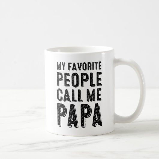 Meine Lieblings-Leute nennen mich Papa-Tasse Kaffeetasse (Rechts)