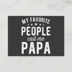 Meine Lieblings-Leute nennen mich Papa Visitenkarte