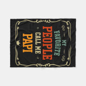 Meine Lieblings-Leute nennen mich Papi Vater &# s Fleecedecke (Vorderseite (Horizontal))