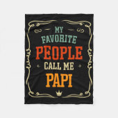 Meine Lieblings-Leute nennen mich Papi Vater &# s Fleecedecke (Vorderseite)
