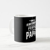 Meine Lieblings-Leute nennen mich Pappa - Vater Gr Kaffeetasse (Vorderseite Links)