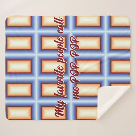 Meine Lieblings-Leute nennen mich Pop-Pop-Decke Sherpadecke (Vorderseite (Horizontal))