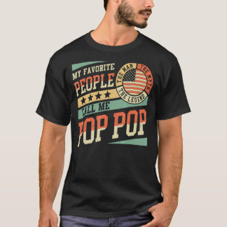 Meine Lieblings-Leute nennen mich Pop Pop Männer V T-Shirt
