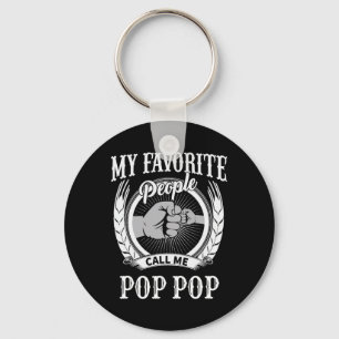 Meine Lieblings-Leute nennen mich Pop Pop Opa Schlüsselanhänger