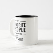 Meine Lieblings-Leute nennen mich Pop Zweifarbige Tasse (Vorderseite Links)