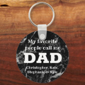 Meine Lieblings-Leute nennen mich Vater Vatertag Schlüsselanhänger (Vorderseite)
