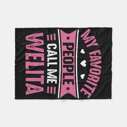 Meine Lieblings-Leute nennen mich Welita Frauen Mü Fleecedecke (Vorderseite (Horizontal))