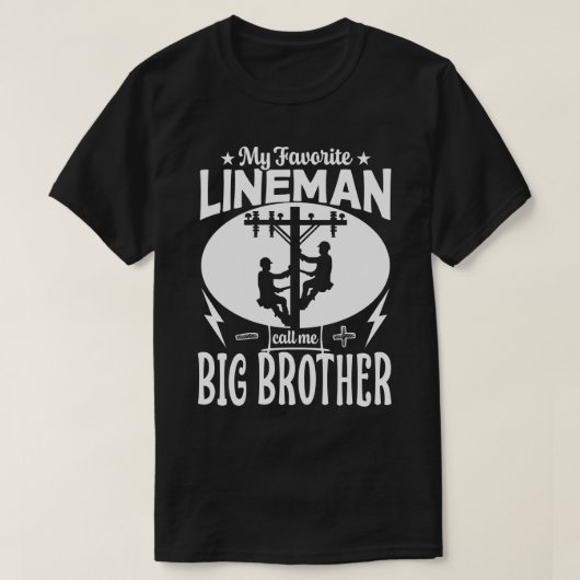 Meine Lieblings-Lineman nennt mich BIG BROTHER Vat T-Shirt (Design vorne)