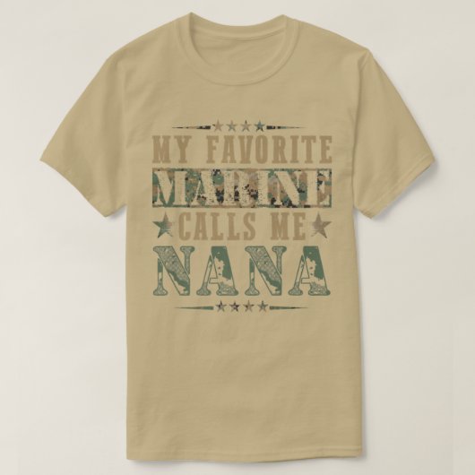 Meine Lieblings-Marine nennt mich Nana, Veteran Da T-Shirt (Design vorne)