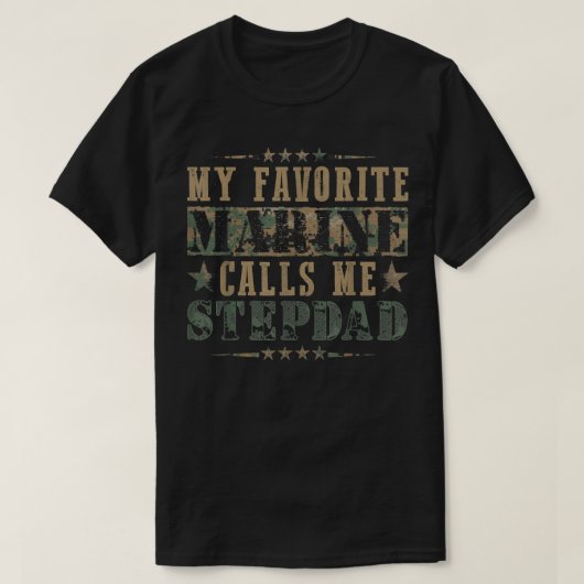 Meine Lieblings-Marine nennt mich Stepdad, Veteran T-Shirt (Design vorne)