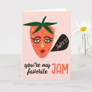 MEINE LIEBLINGS-MARMELADE Whimsical Sweet Strawber Karte