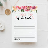 Meine Lieblings-Memory-Brautparty- oder Hen-Party- Einladung