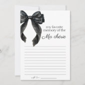 Meine Lieblings-Memory-Bug-Brautparty-Spielkarte Einladung (Vorderseite)